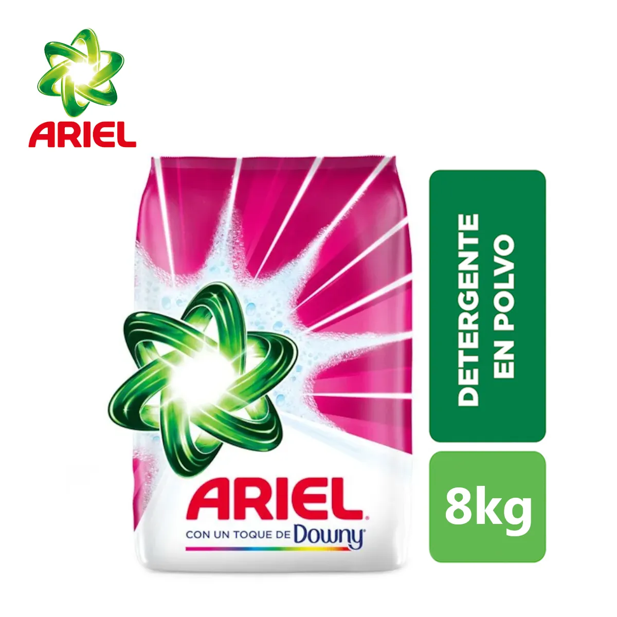 ARIEL - Detergente en polvo 8 kilos Downy ARIEL