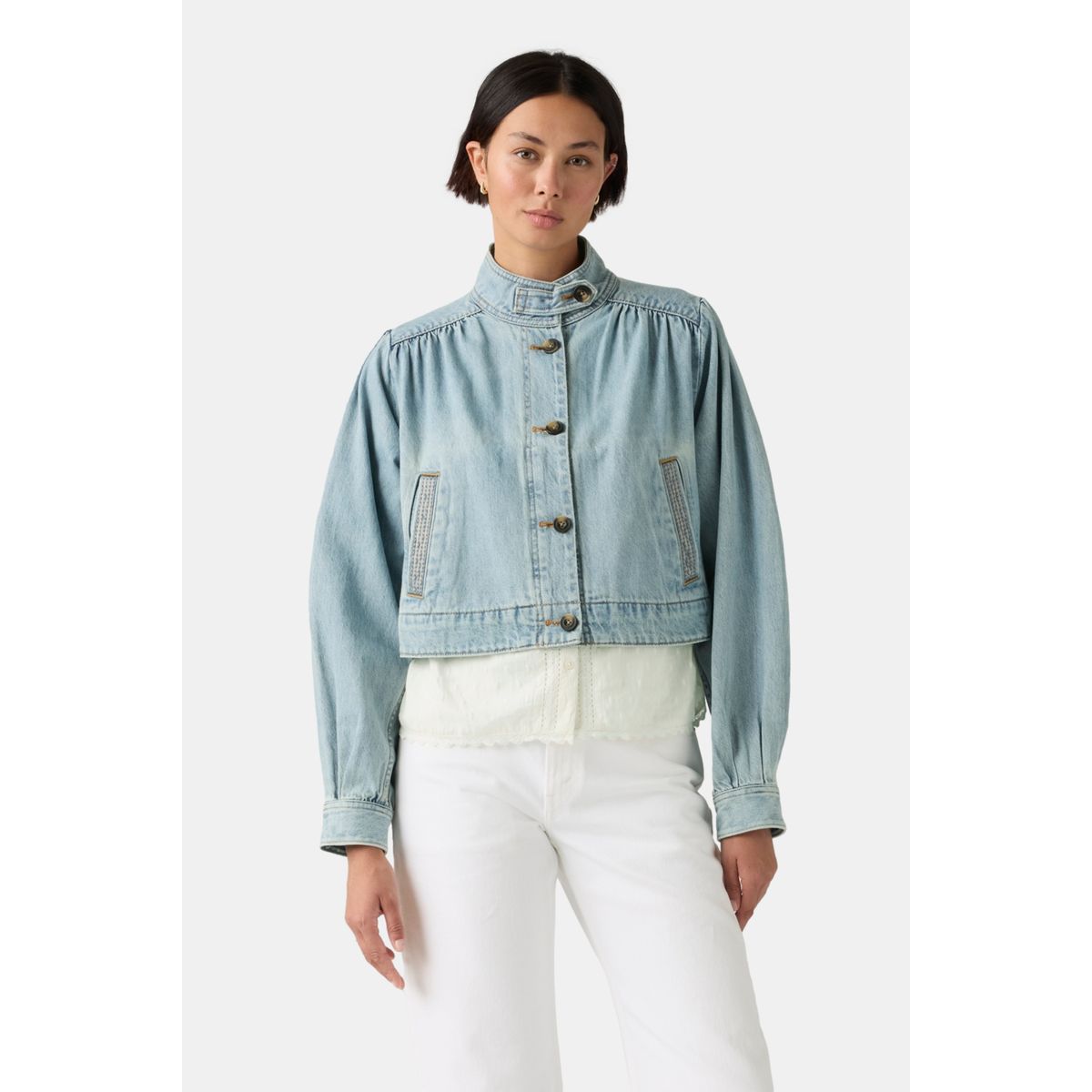 LEVIS - Casaca Mujer Parker Pretty Short Coat Azul Levis