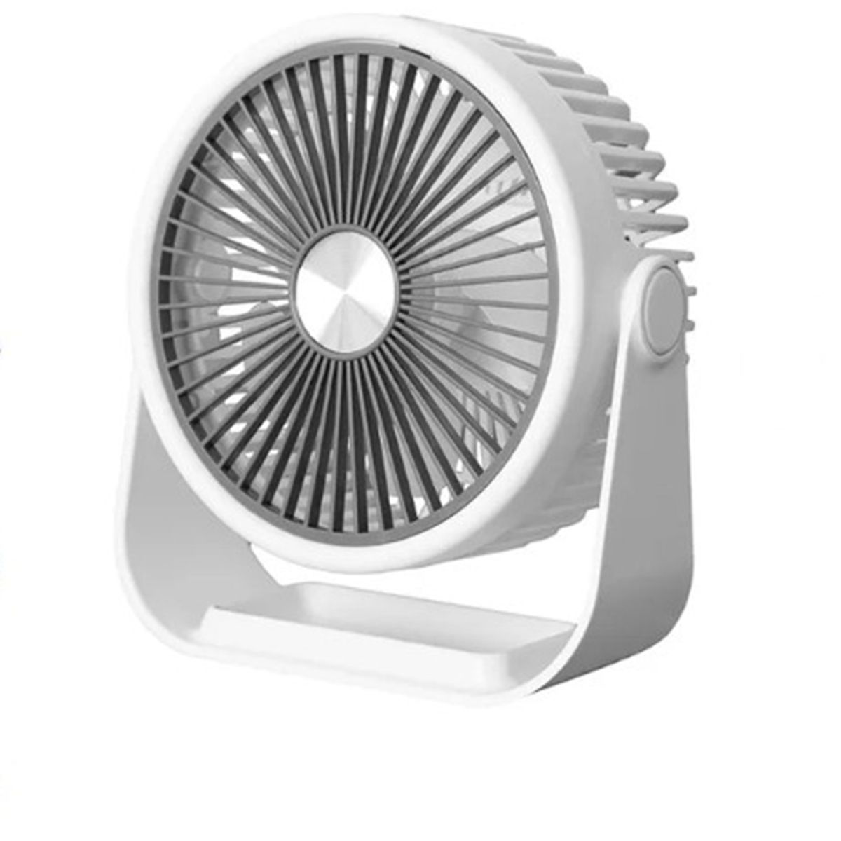 SEISA - Ventilador para  escritorio de 3 velocidades Recargable 16x18 cm
