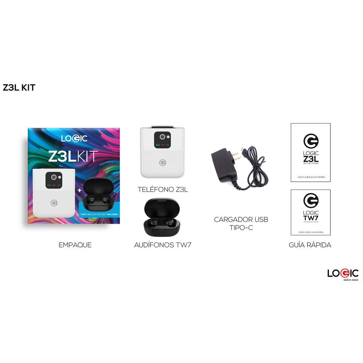 LOGIC Z3L KIT DUAL SIM - BLANCO LOGIC | Falabella Perú