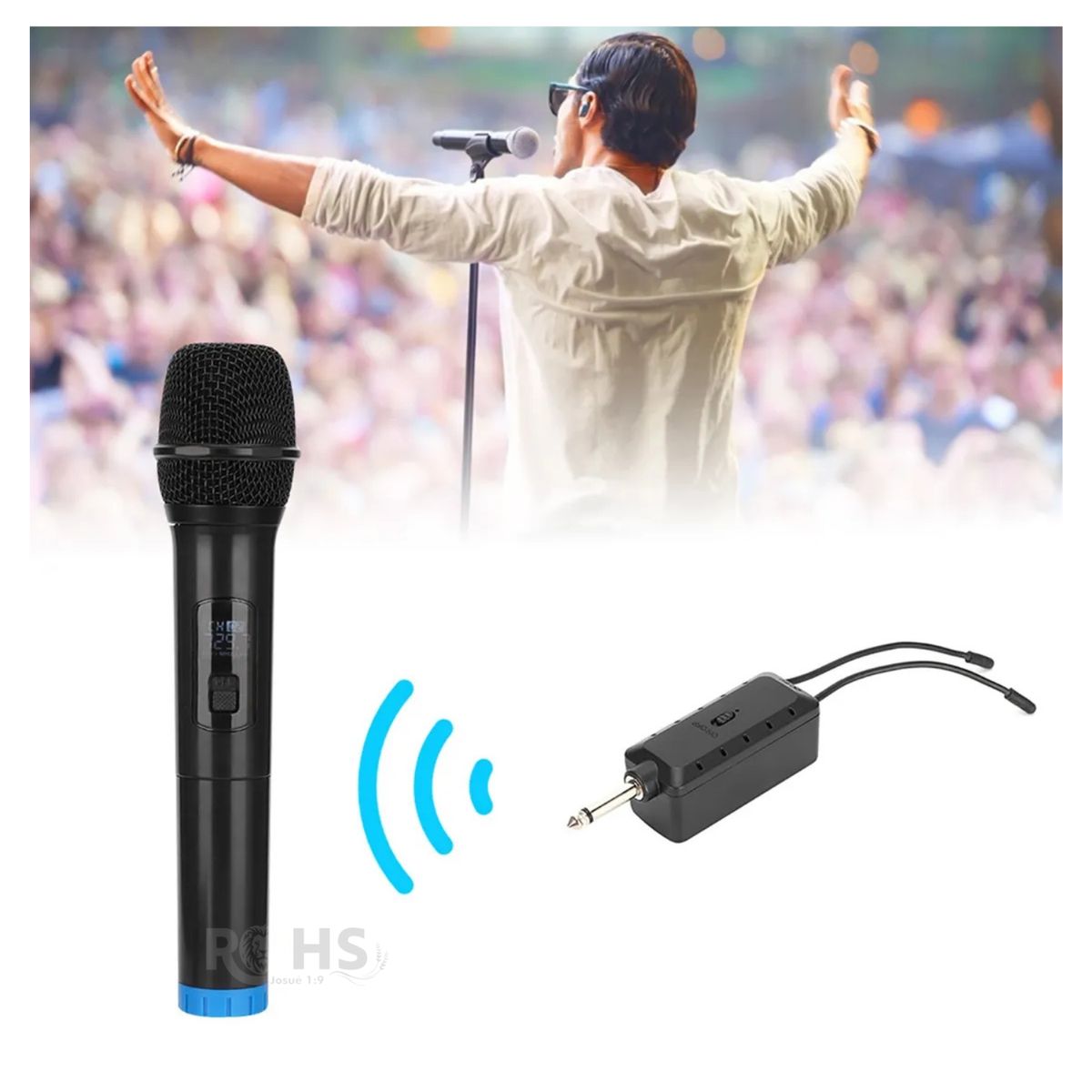 ROHS - Doble micrófono inalámbrico UHF Profesionales Bossney