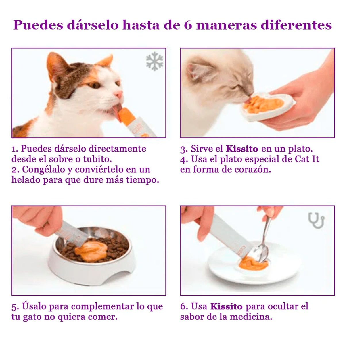 GENERICO - Snack Cremoso para Gato Kissito Pollo 1 sobre x 4 tubos