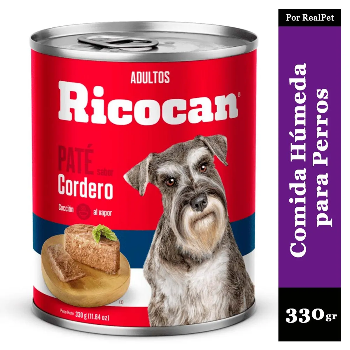 Paté para Perro Ricocan Cordero 330gr, marca RICOCAN - Foto Principal