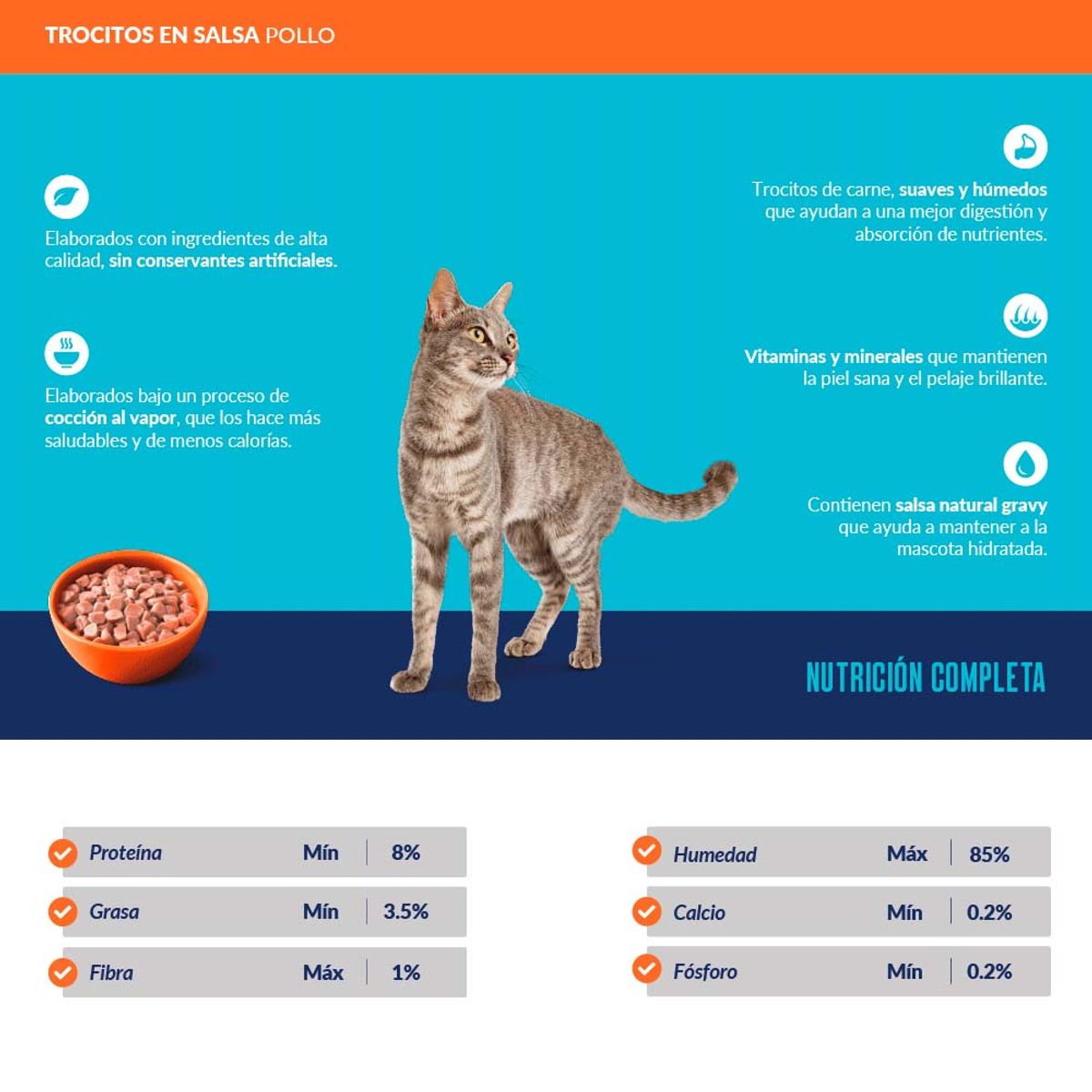 RICOCAT - Comida Húmeda para Gato Ricocat Pollo 85gr
