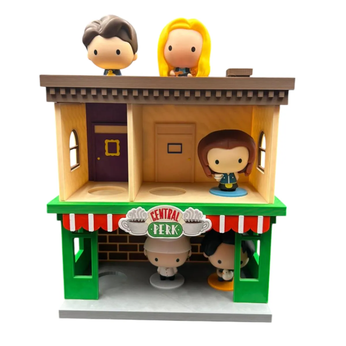 GENERICO - Stand Exhibidor para Funkies Friends x McDonalds - Diorama Central Perk