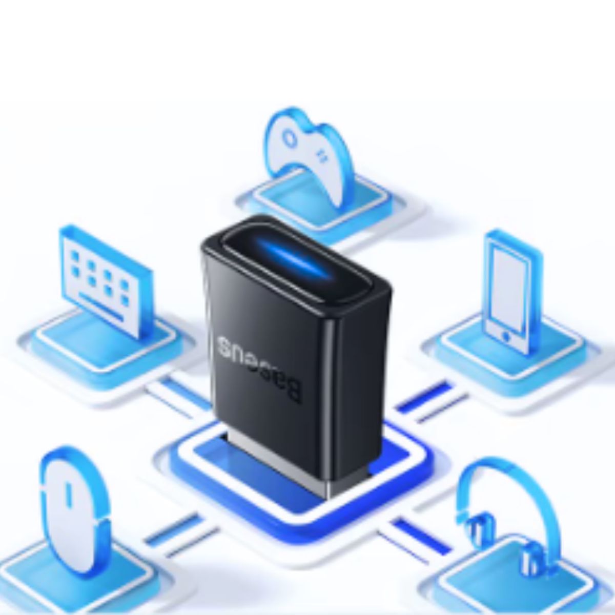 BASEUS - Adaptador Bluetooth 5.3 Para Pc Laptop Dongle Usb Plug & Play