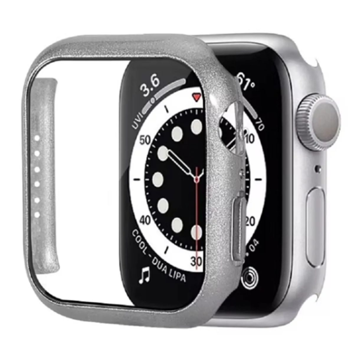 GENERICO - Bumper Clásico para Apple Watch 45mm - PLATEADO