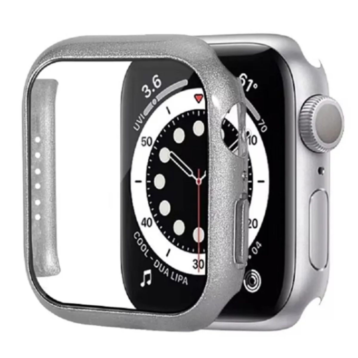 GENERICO - Bumper Clásico para Apple Watch 45mm - PLATEADO