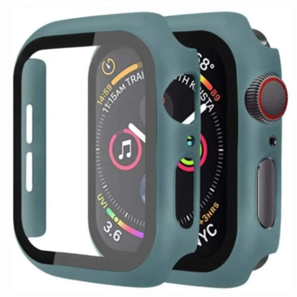 GENERICO - Bumper Clásico para Apple Watch 45mm - VERDE AZULADO