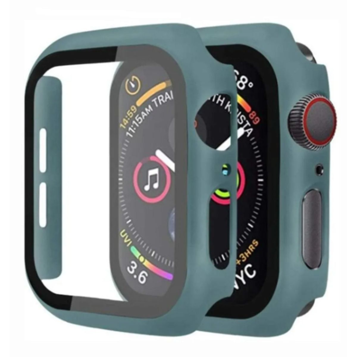 GENERICO - Bumper Clásico para Apple Watch 45mm - VERDE AZULADO