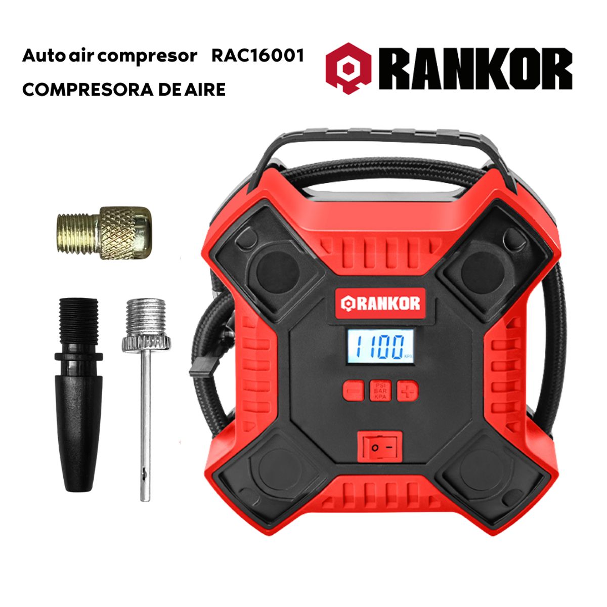 RANKOR - Compresor de aire para auto 12V