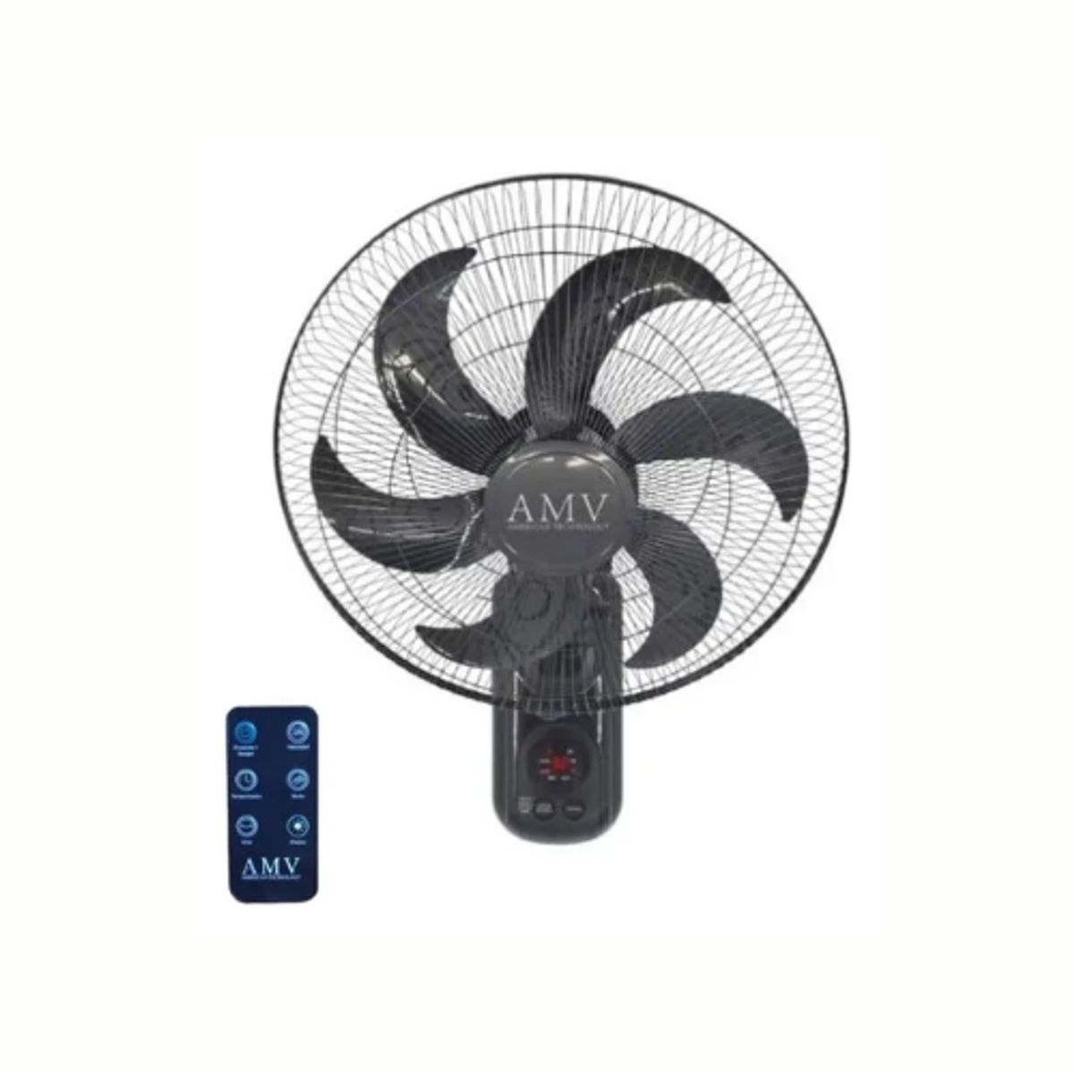 GENERICO - Ventilador Pared Amv De 18 Fb40-18 100w 6 Aspas Con Control