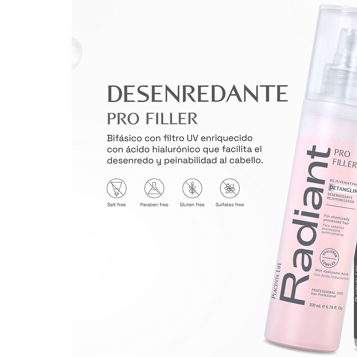 RADIANT - Bifásico Pro Filler Detangling Radiant 200 ml