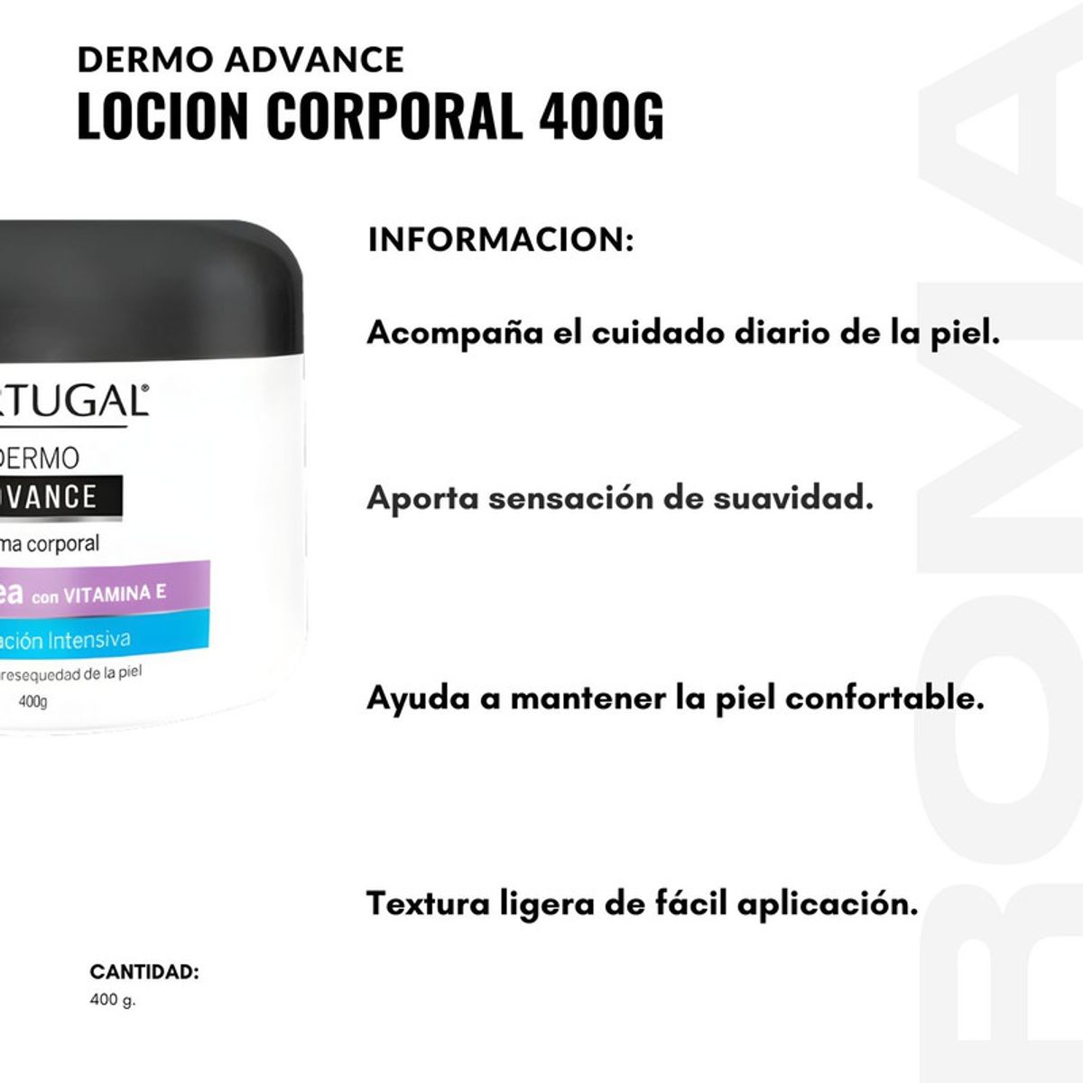 PORTUGAL - PACK 3 DERMO ADVANCE LOCIÓN CORPORAL 400G PORTUGAL