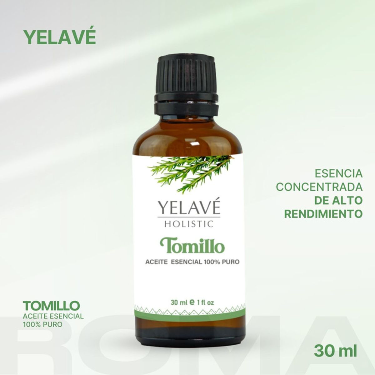 GENERICO - ACEITE ESENCIAL TOMILLO 30ML YELAVÉ