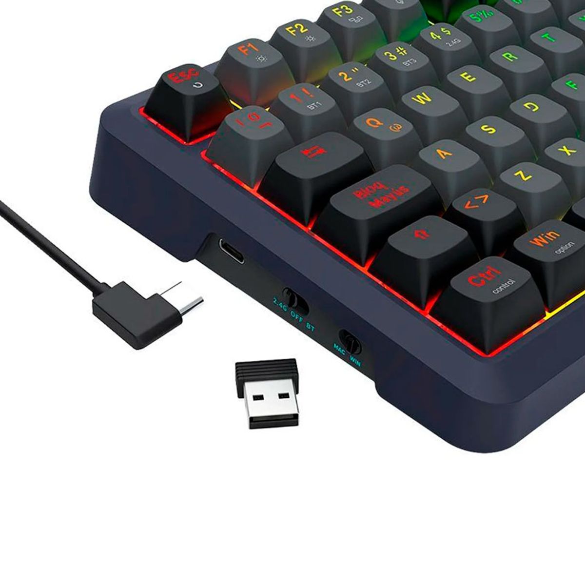 REDRAGON - Teclado Redragon BRAGI PRO K688GB Inalambrico Español