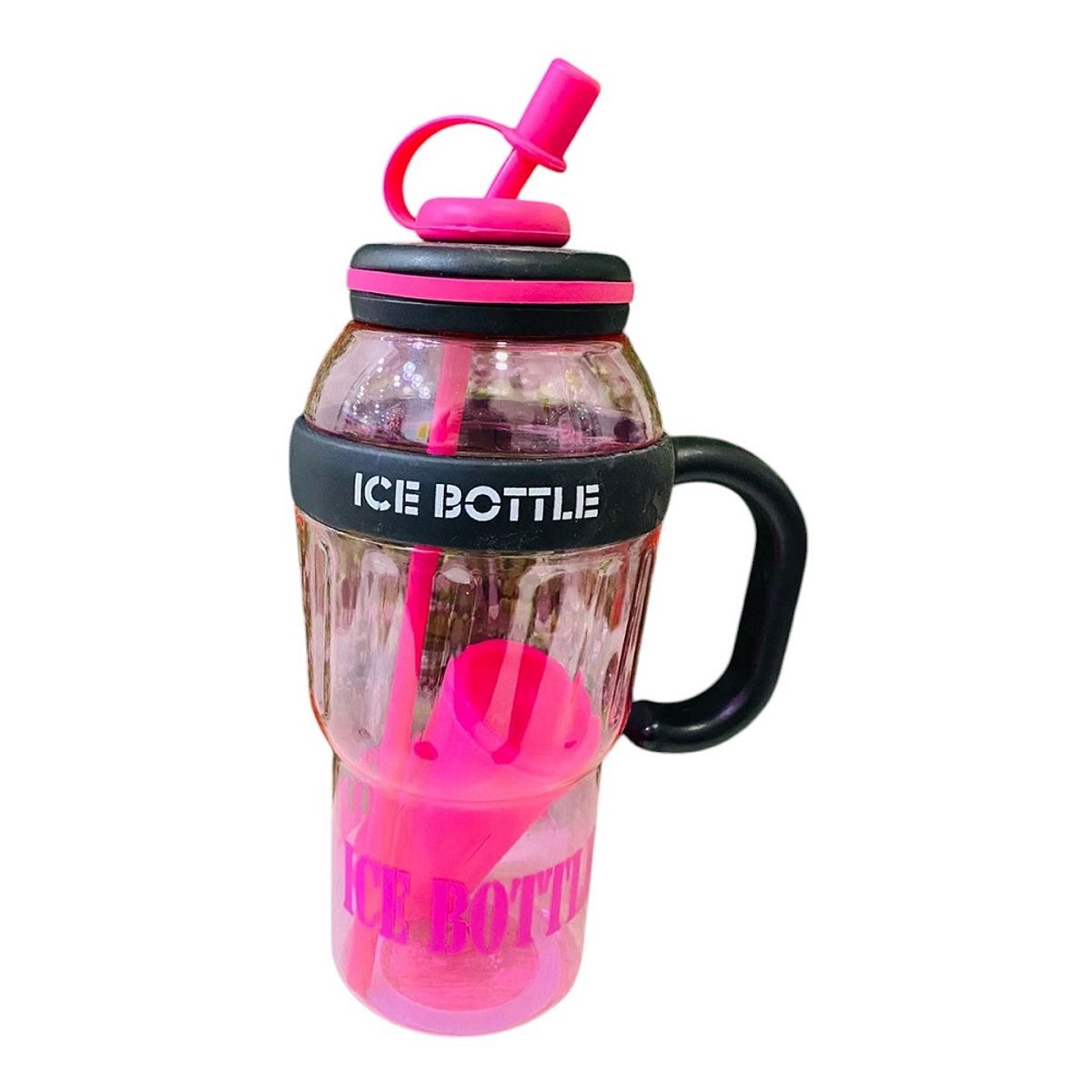 GENERICO - Tomatodo ICE BOTTLE 1200ml con caña - Fucsia