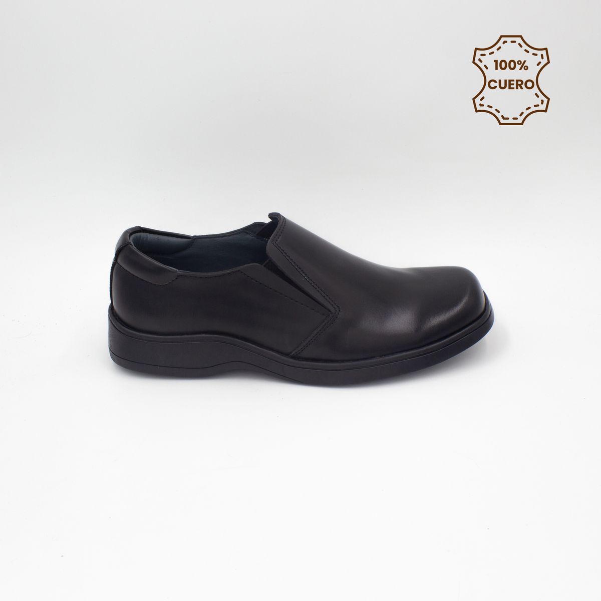 FAR WEST - Zapatos Escolares - Colegio Mocasín Niño Rafael Cuero Negro