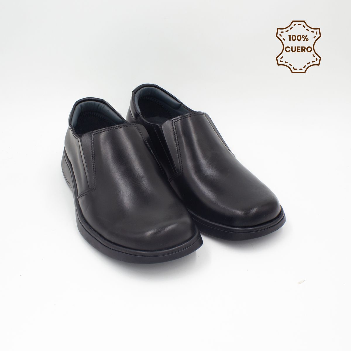 FAR WEST - Zapatos Escolares - Colegio Mocasín Niño Rafael Cuero Negro