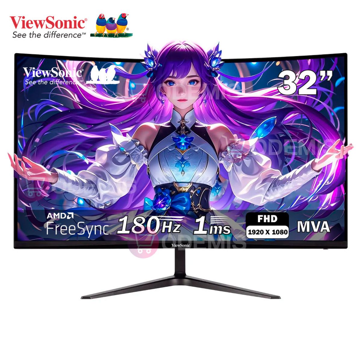 VIEWSONIC - MONITOR GAMING VIEWSONIC OMNI VX3218-PC-MHD 32 CURVO 180HZ 1MS 300CD