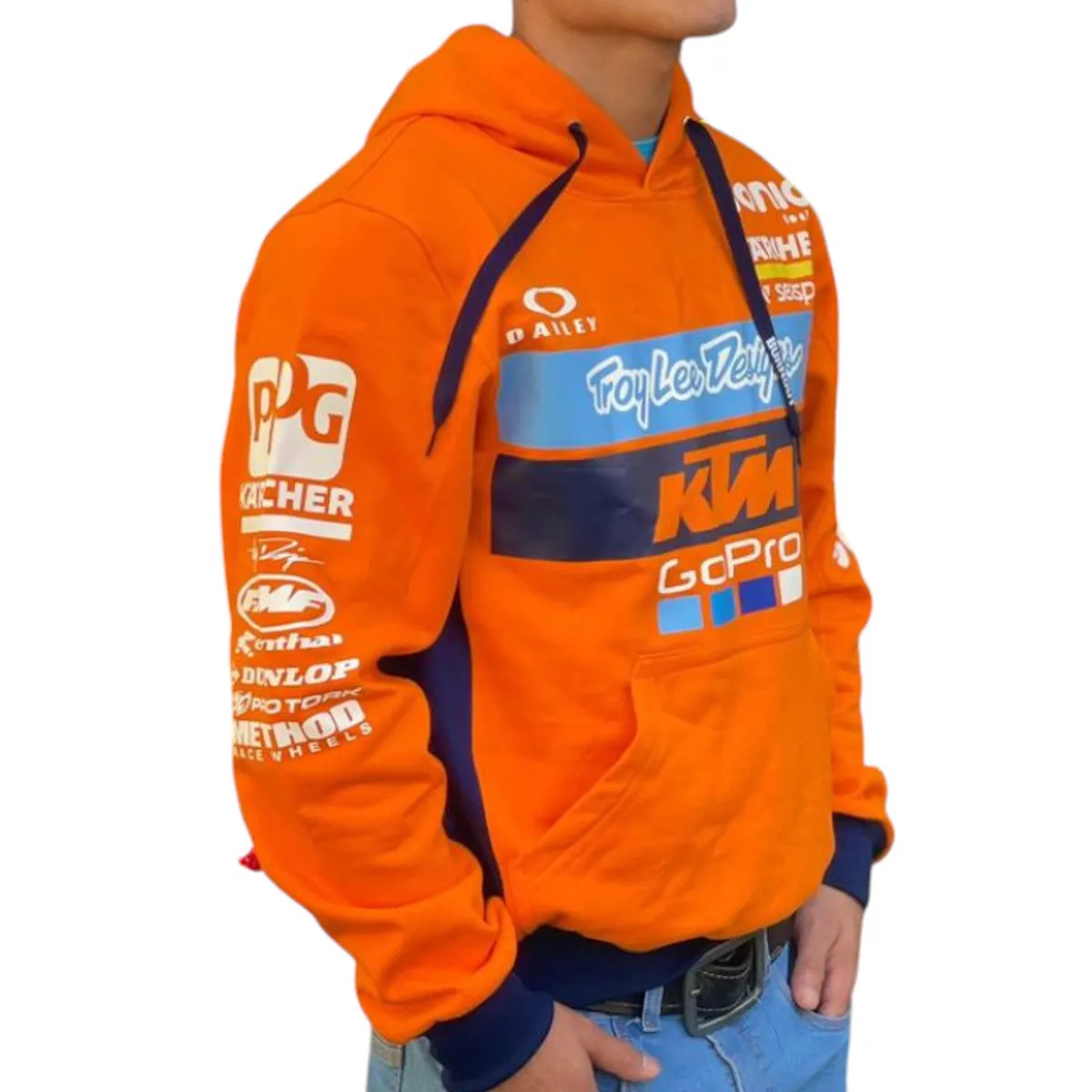 GENERICO - Polera Moto KTM Sudadera Vinil Duke Dakar MotoGP EXC Naranja