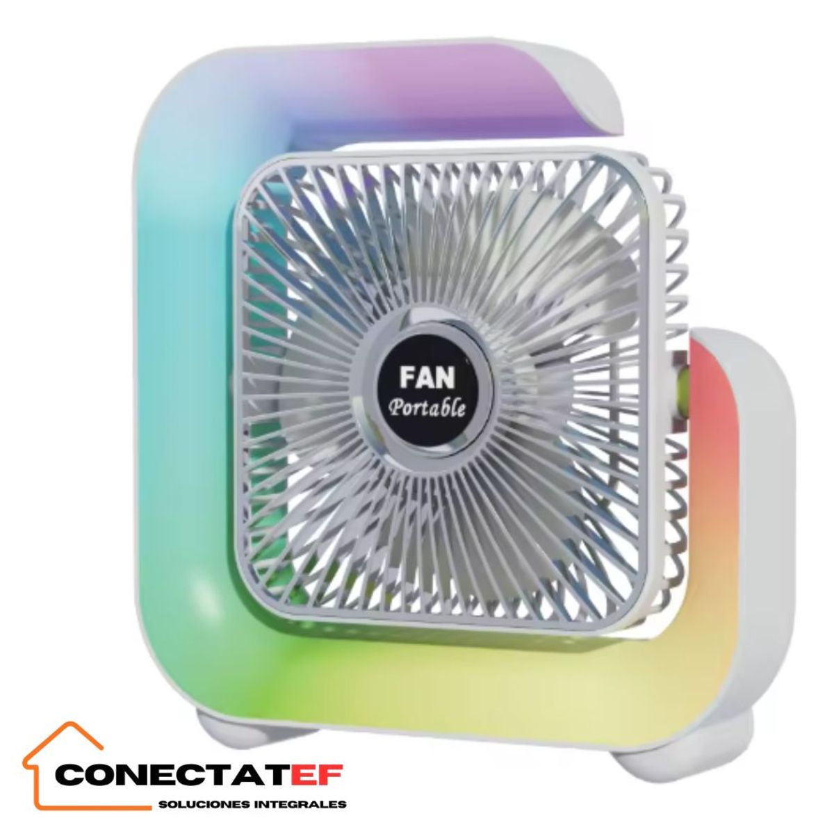 GENERICO - Ventilador con bateria recargable COLORFUL DESKTOP FAN