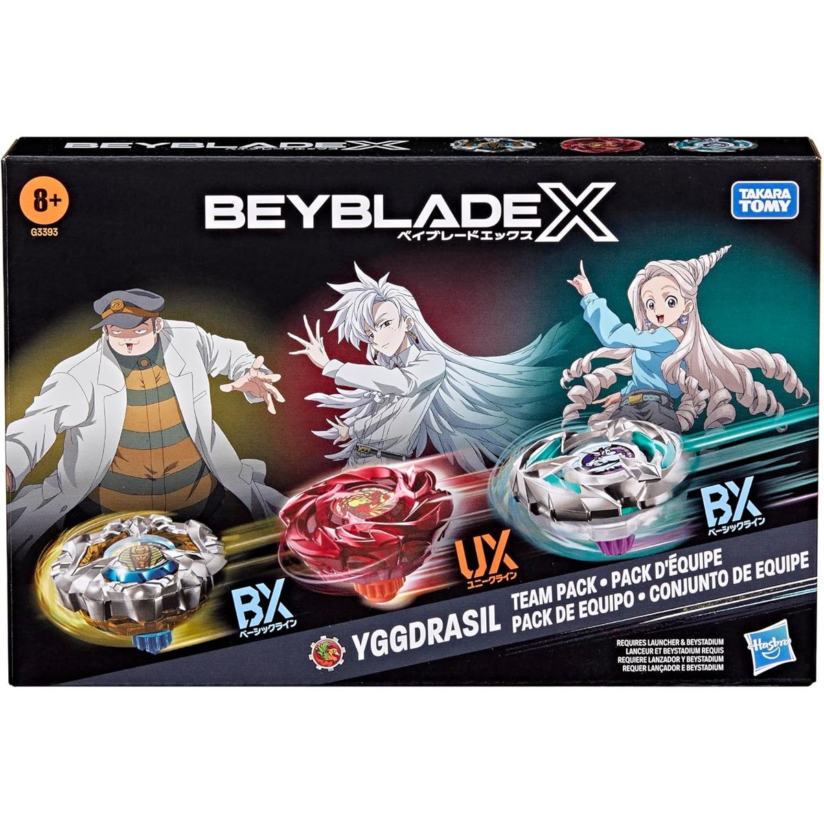 TAKARA TOMY - BEYBLADE X YGGDRASIL TEAM PACK RUDDER PHOENIX