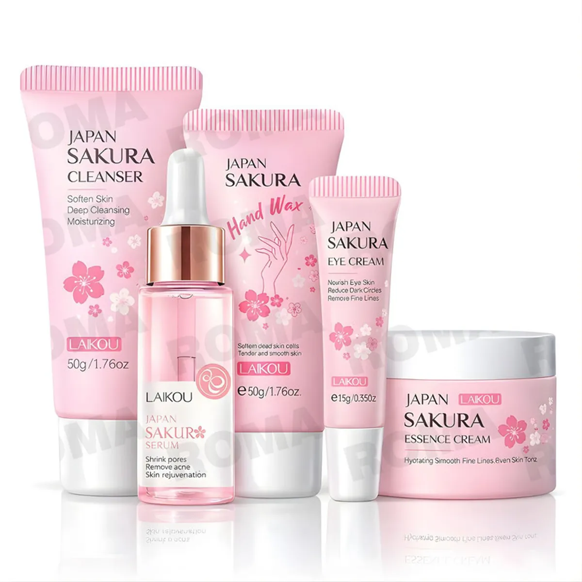 BIOAQUA - KIT SKINCARE JAPAN SAKURA 5 PZS LAIKOU