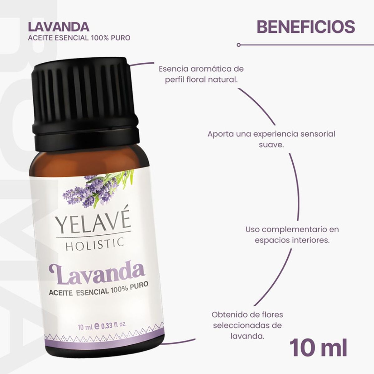 GENERICO - ACEITE ESENCIAL LAVANDA 10ML YELAVÉ