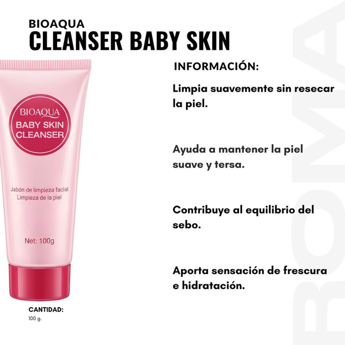 BIOAQUA - PACK 2 CLEANSER BABY SKIN 100G BIOAQUA