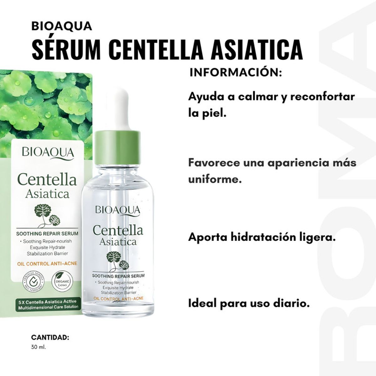 BIOAQUA - SÉRUM CENTELLA ASIATICA 30ML BIOAQUA