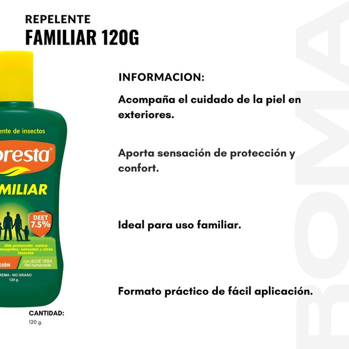 PORTUGAL - PACK 3 REPELENTE FAMILIAR 120G FLORESTA
