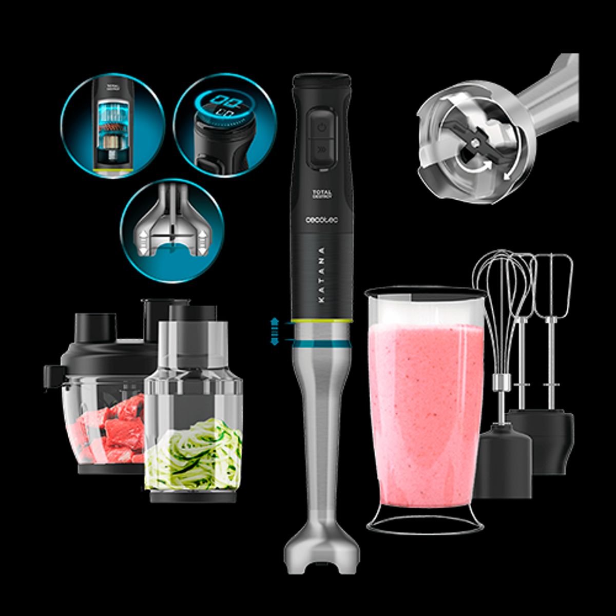 CECOTEC - Batidora De Inmersión Katana 15 Totaldestroy Full B Screen