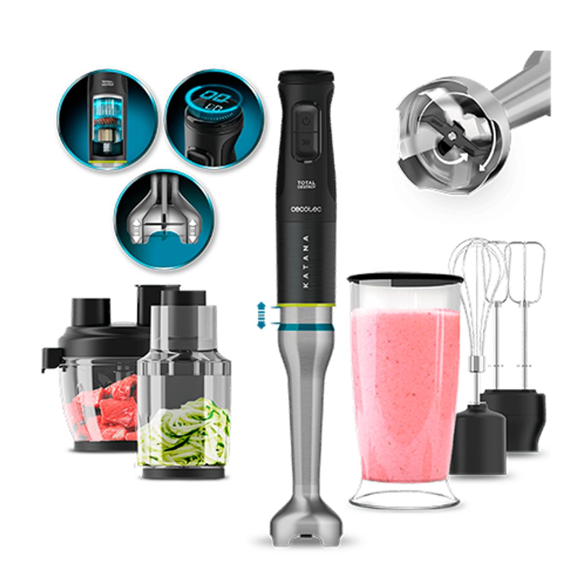 CECOTEC - Batidora De Inmersión Katana 15 Totaldestroy Full B Screen