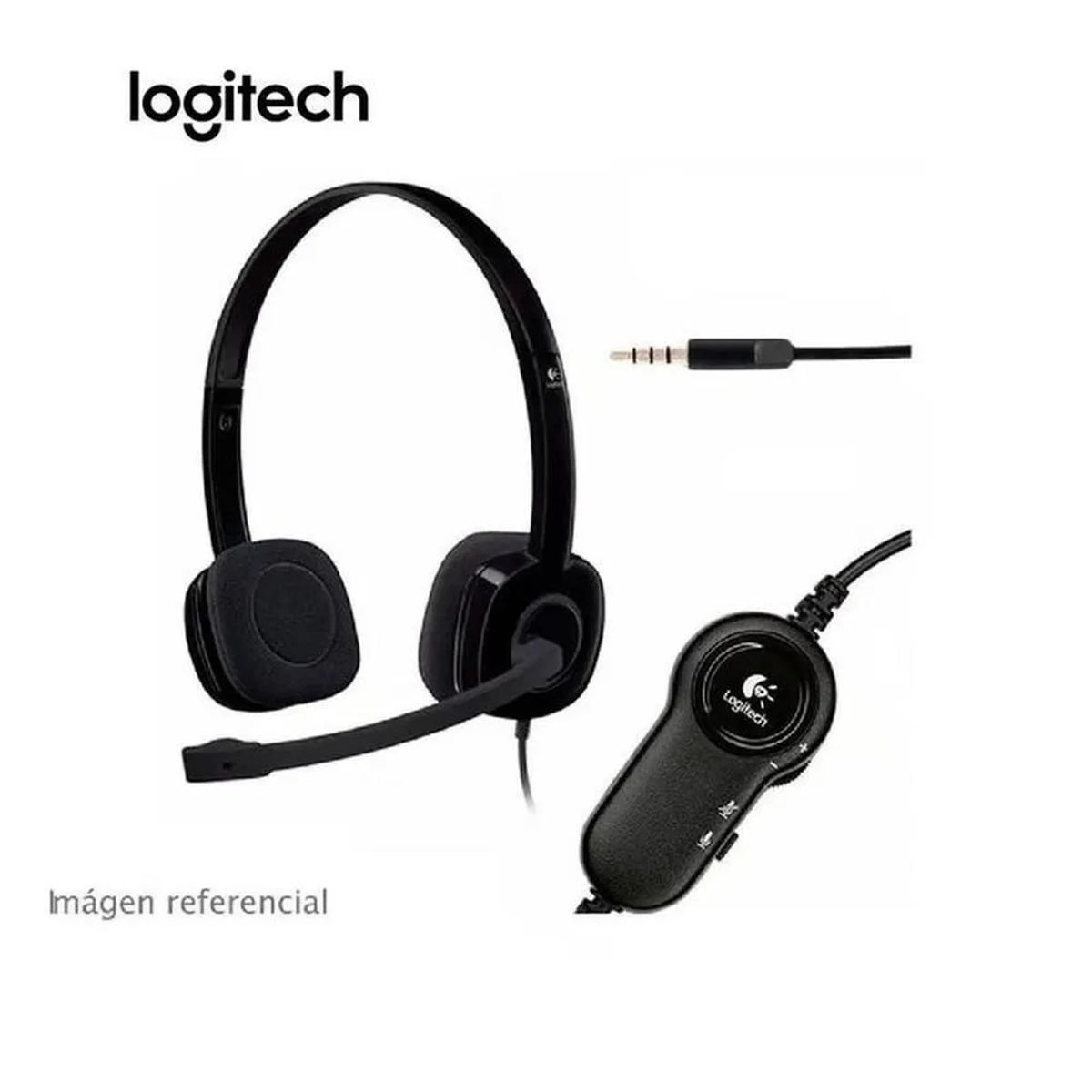 LOGITECH - AUDÍFONO CON MICRÓFONO LOGITECH H151 STEREO 981-000587 NEGRO