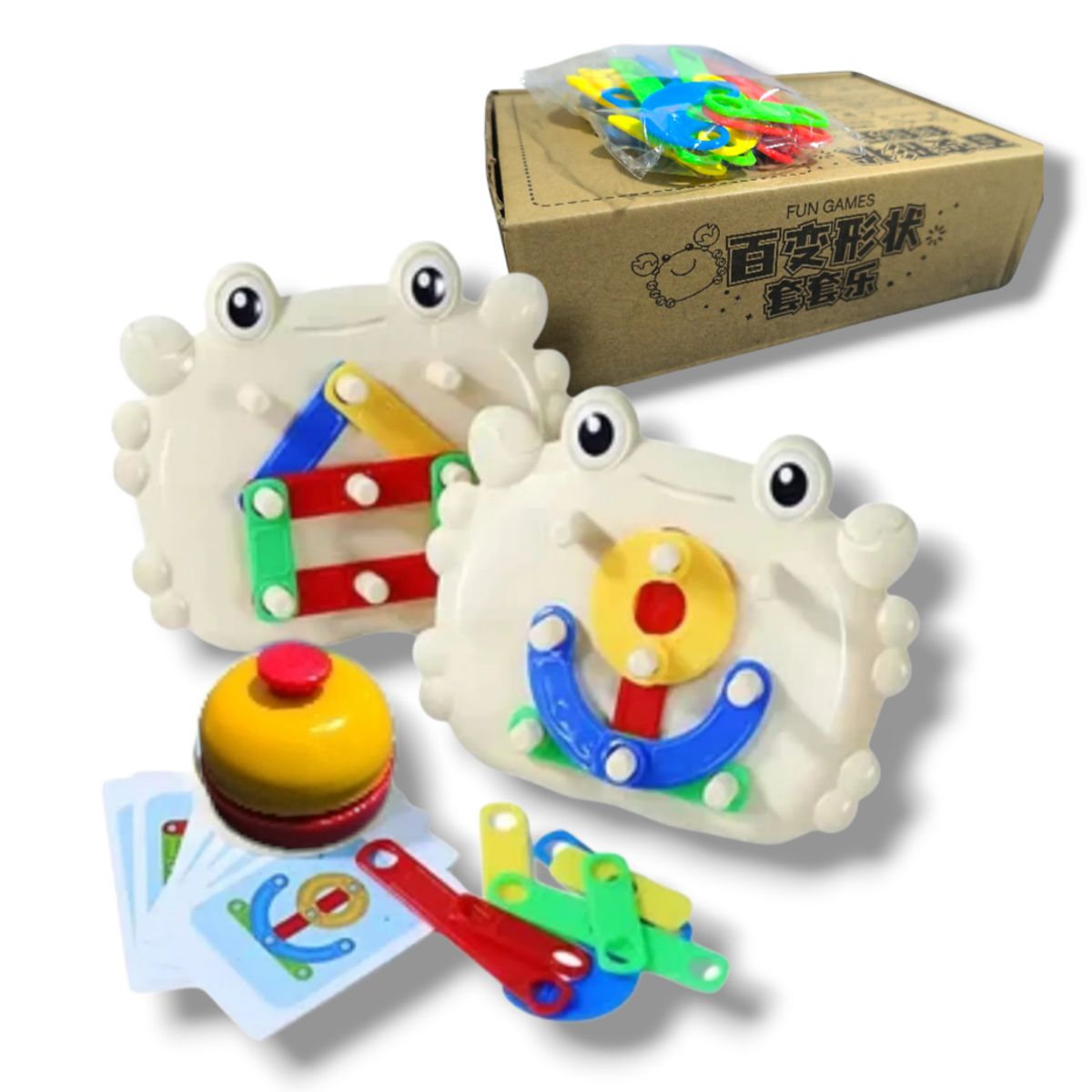 GENERICO - Juego de mesa Cangrejo construye figuras y letras