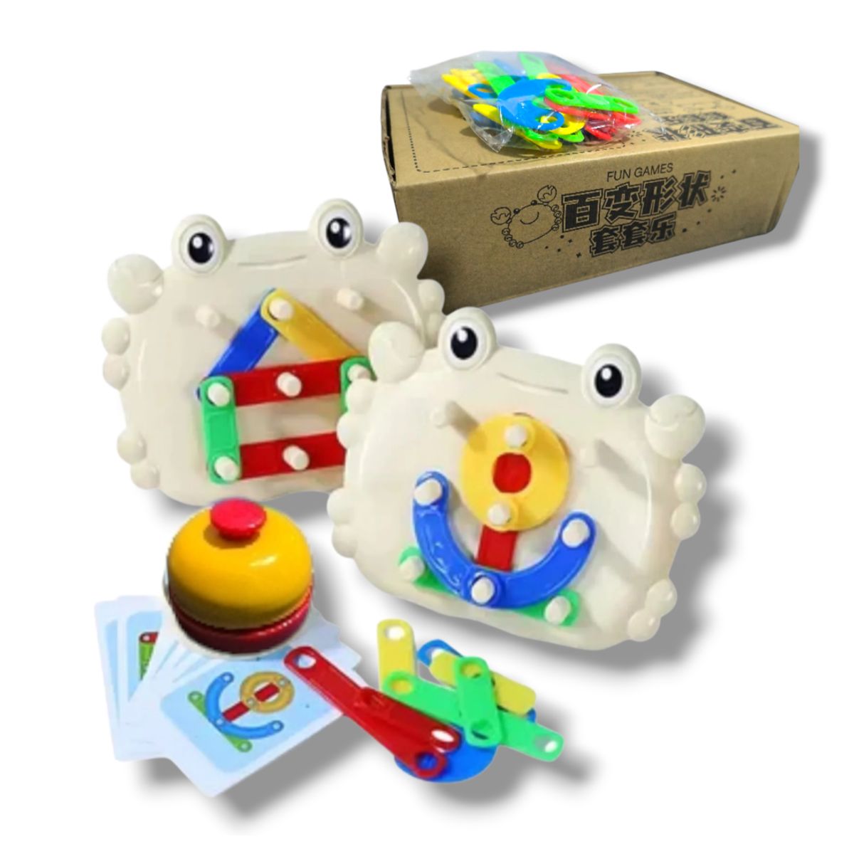 GENERICO - Juego de mesa Cangrejo construye figuras y letras