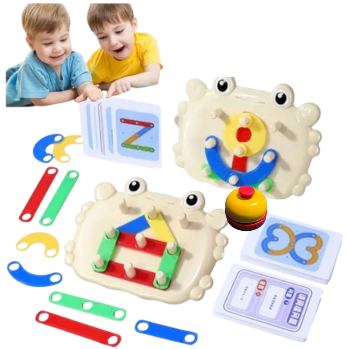 GENERICO - Juego de mesa Cangrejo construye figuras y letras