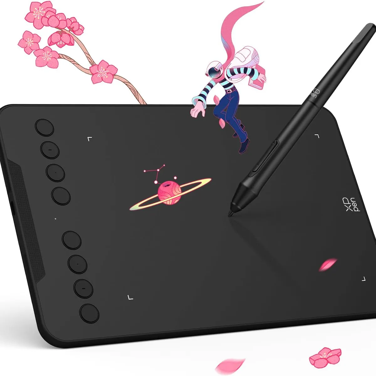 XP PEN - Tableta de dibujo XpPen Deco Mini7 V2 actualizada, 16384 niveles de presión sin batería