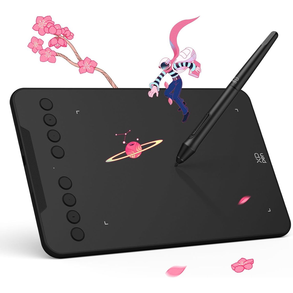 XP PEN - Tableta de dibujo XpPen Deco Mini7 V2 actualizada, 16384 niveles de presión sin batería