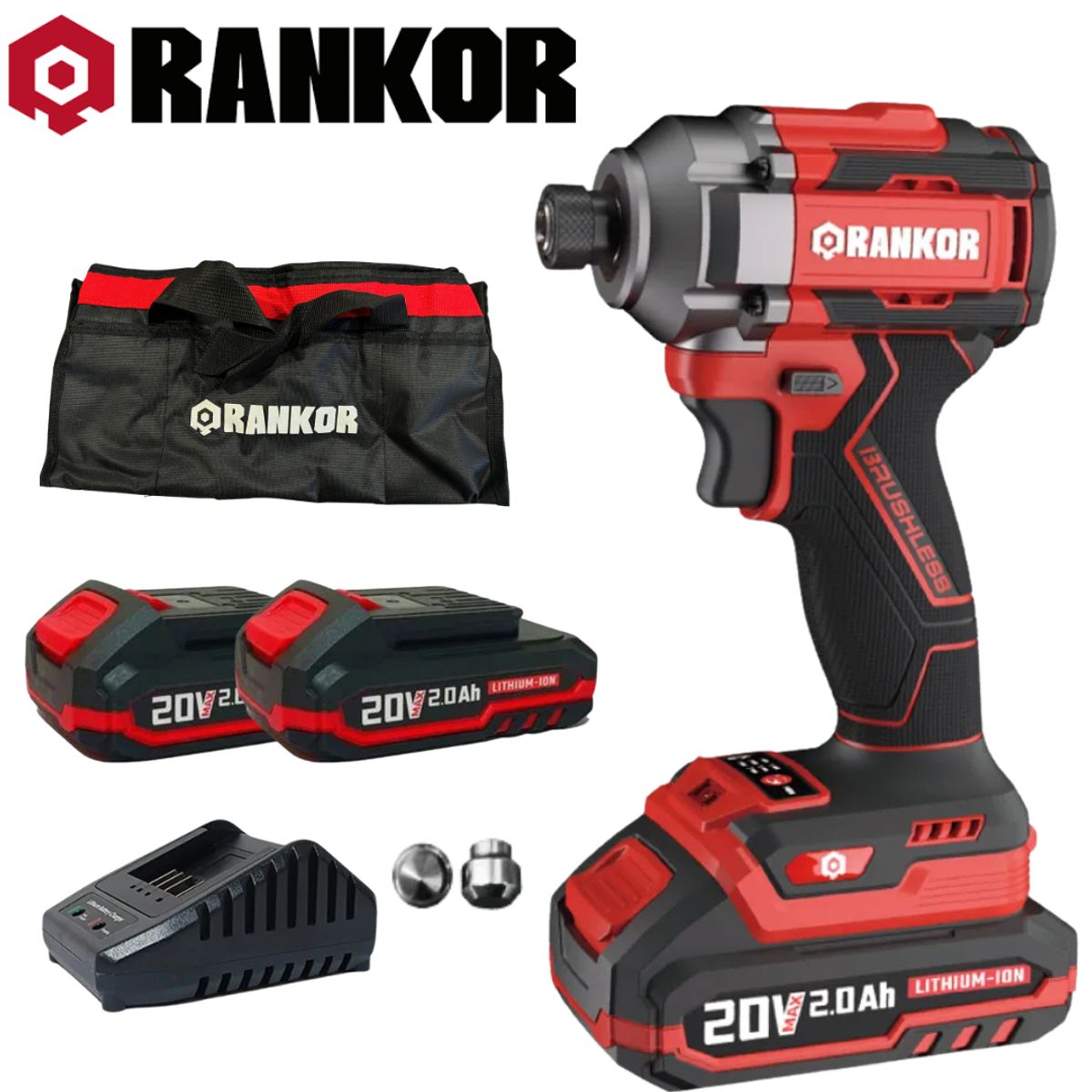 Atornillador de Impacto 20V Inalámbrico Brushless RANKOR RLIS20001, marca RANKOR - Foto Principal