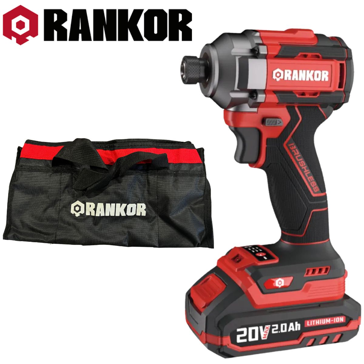Atornillador de Impacto 20V Inalámbrico Brushless RANKOR RLIS20001, marca RANKOR - Foto 2