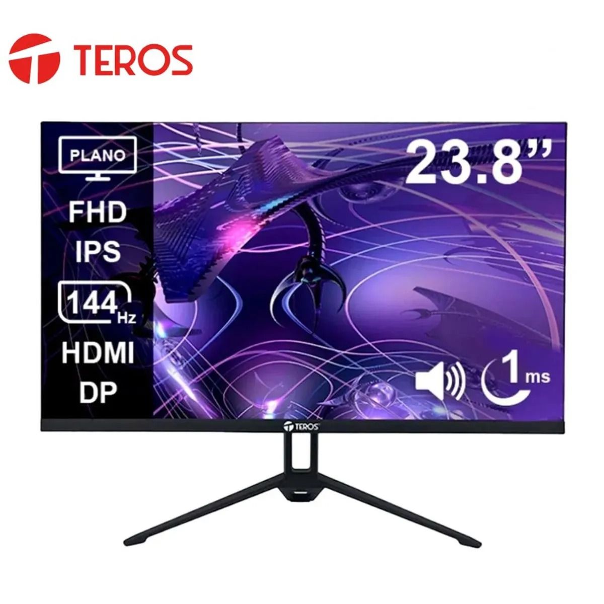 TEROS - Monitor Plano TEROS TE-2417S 238 FHD IPS 144Hz 1ms HDMI DP Parlantes