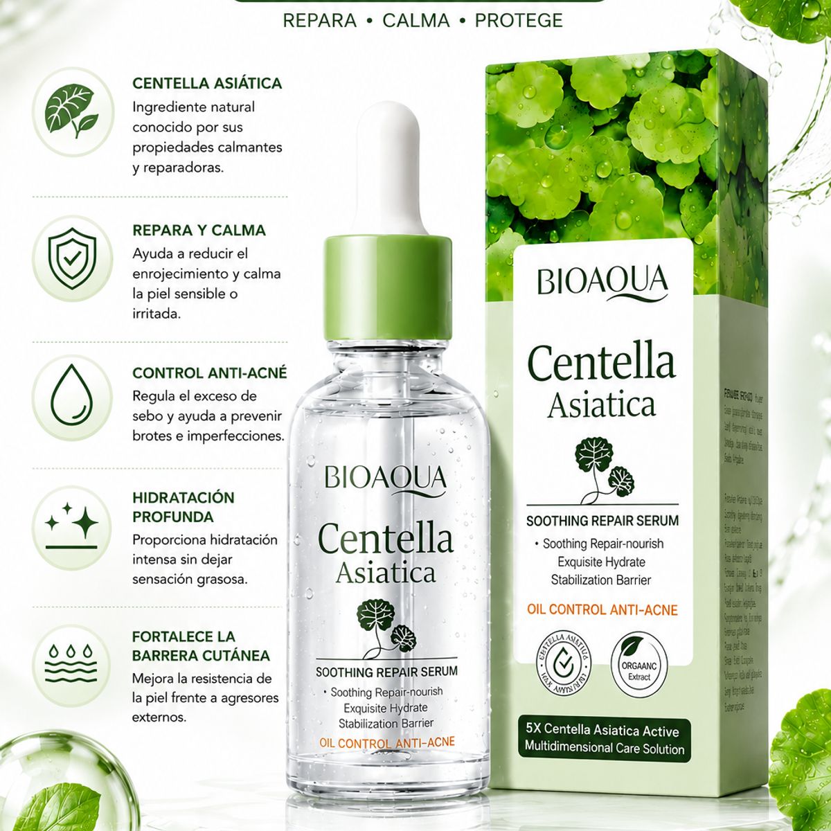 BIOAQUA - SÉRUM CENTELLA ASIATICA 30ML BIOAQUA