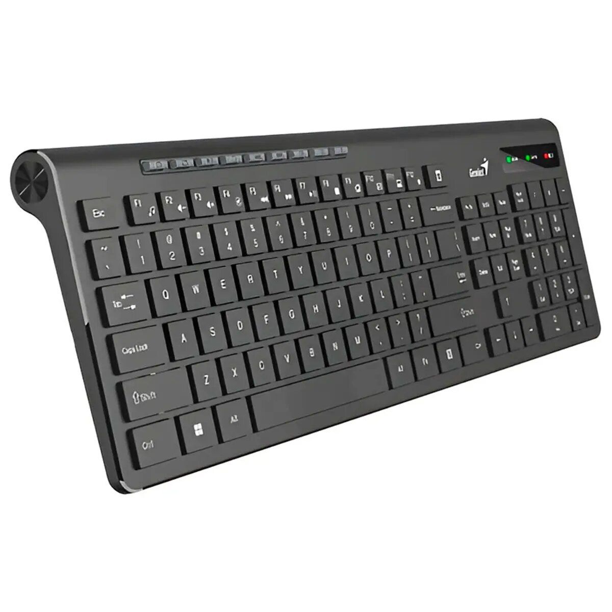 GENIUS - TECLADO GENIUS WIRELESS SLIMSTAR 7230 AI COPILOT MULTIMEDIA SP BLACK