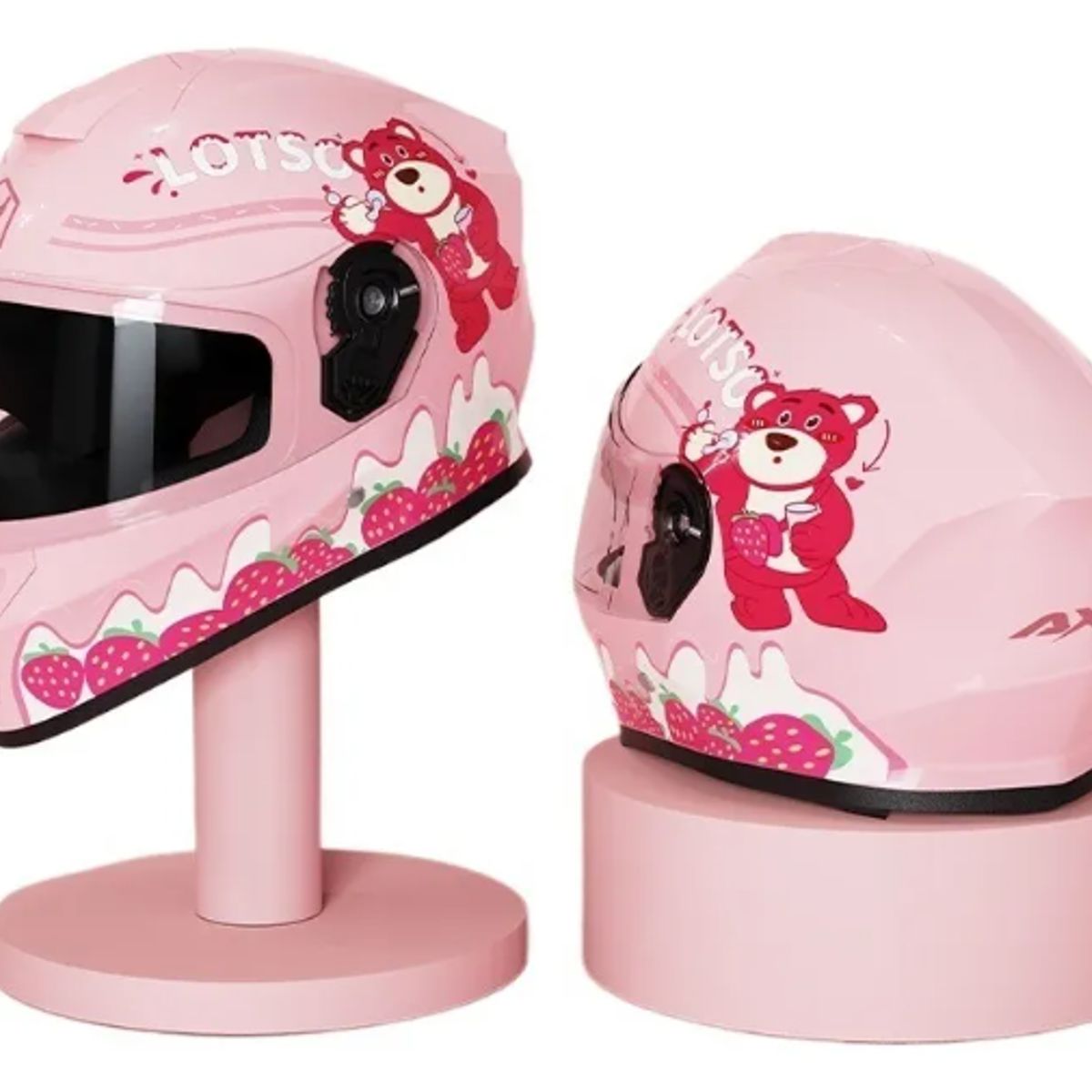 CASCO REVOX MOTO CERTIFICADO ROSA NIÑA, marca GENERICO - Foto 2