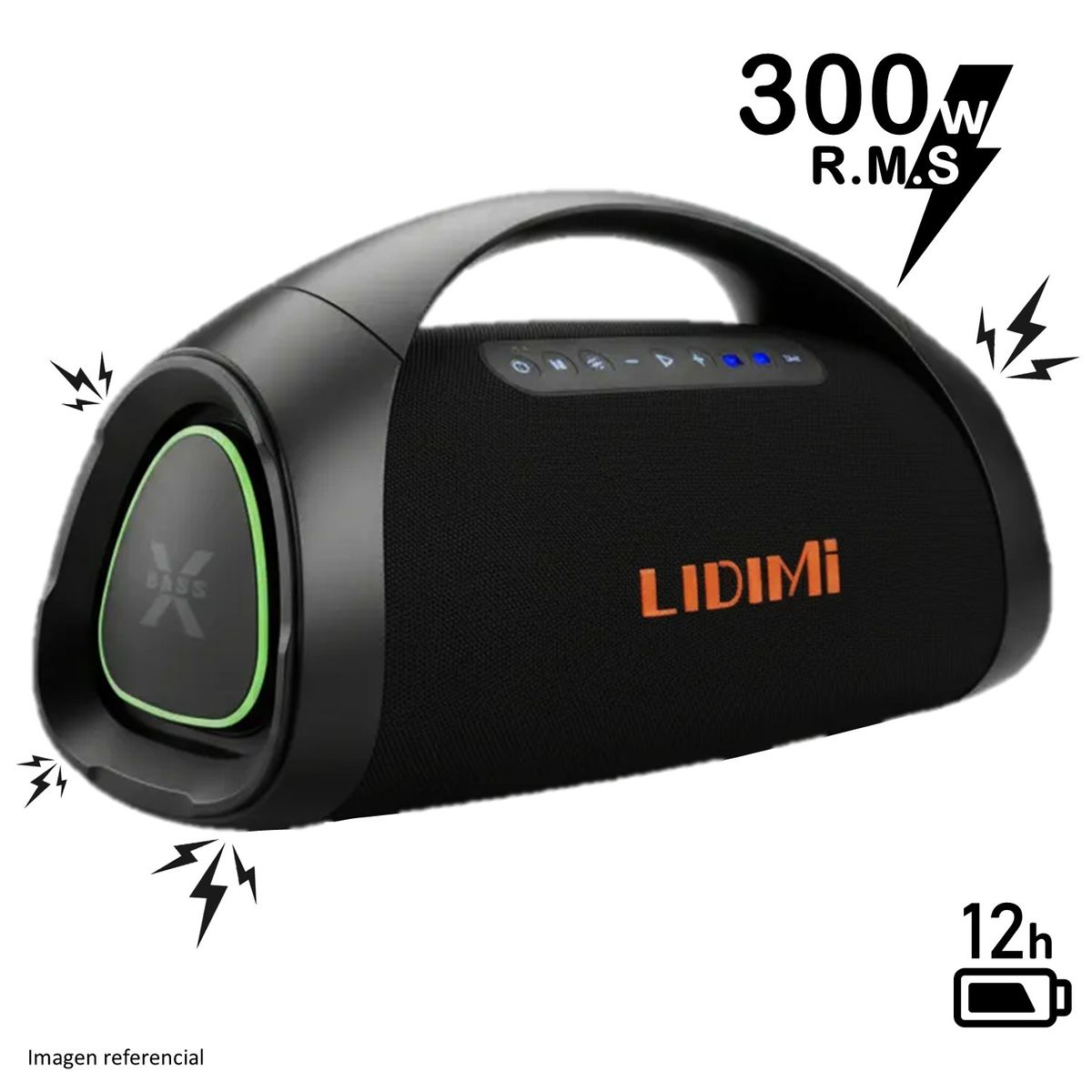 LIDIMI - Parlante Bluetooth Lidimi 300W LD-S665 Extra Bass USB RGB