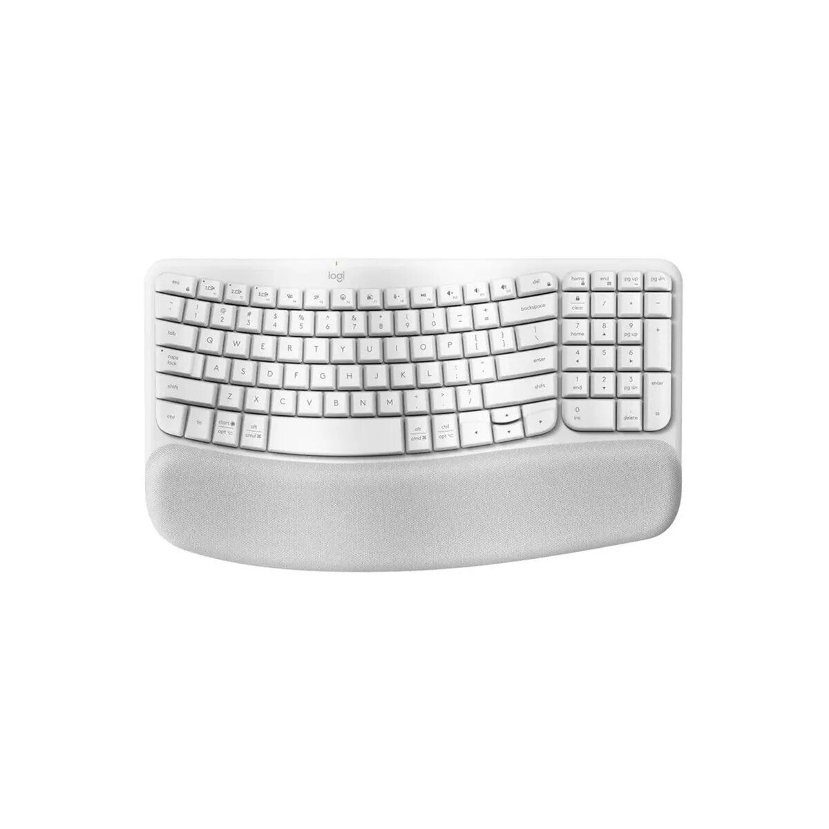 LOGITECH - TECLADO LOGITECH ERGO WAVE WIRELESS BOLT BT SP WHITE
