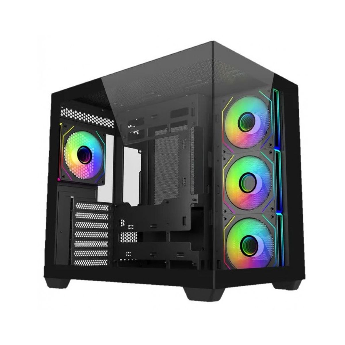 COOLER MASTER - Case Mid Tower Cooler Master Elite 681 4Fan Alta Ventilación Color Negro