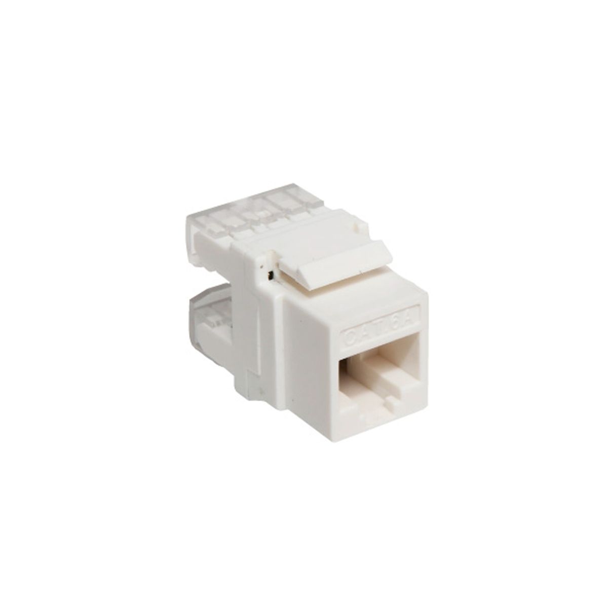 NEWLINK - Conector Keystone Jack Cat6A 100 De Newlink - Rendimiento Avanzado En Color Gris Para Red